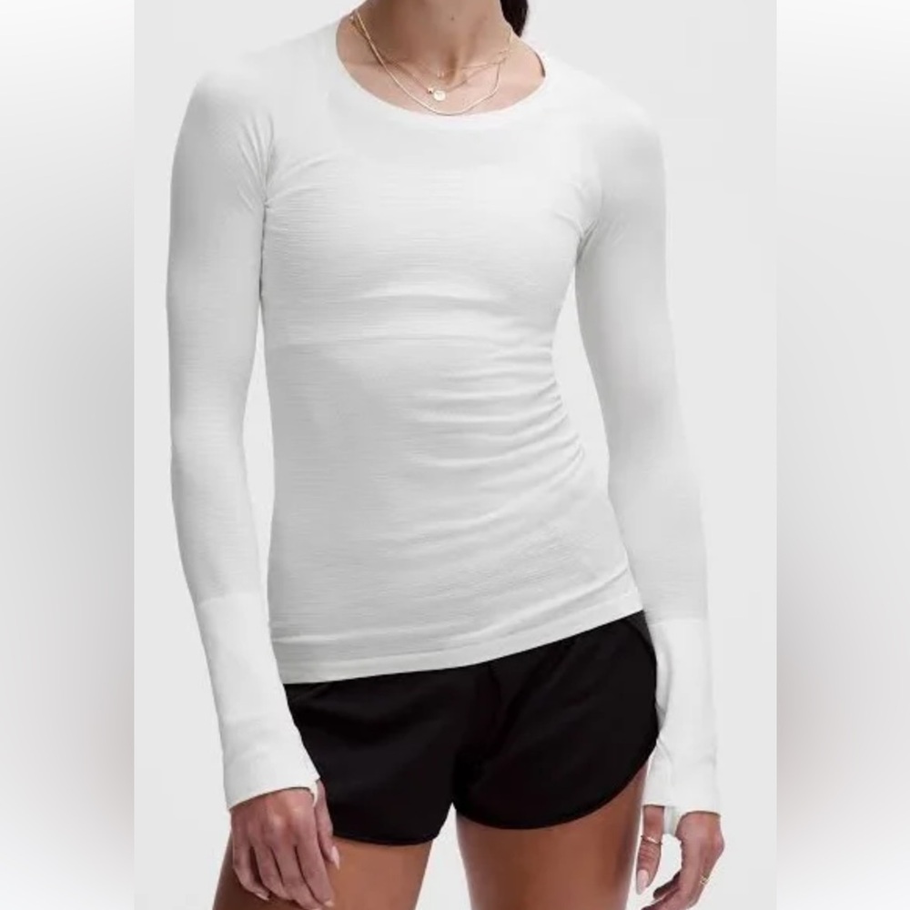 Lululemon swiftly tech long sleeve- white